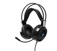DELTACO GAMING Slušalice DH110, stereo, 50 mm driveri, LED, fleksibilni mikrofon, crne
