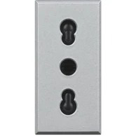 BTICINO Axolute utičnica euro 2p+e/16a/250v 1m srebrna hc4180