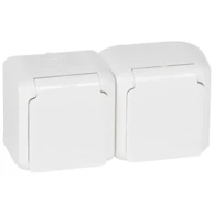 LEGRAND 782374 dvostruka utičnica 2p+e/16a/250v n/ž ip44 bijela le782374