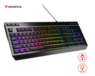 GENESIS Tipkovnica Rhod 530 gaming membranska RGB USB, crna