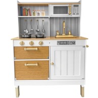 Dječja kuhinja drvena LittleChef velika, smeđa