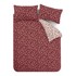 CATHERINE LANSFIELD Flanelska posteljina Grace Floral Leaf za krevet za jednu osobu 135x200 cm Crvena