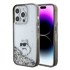 KARL LAGERFELD Zaštitna maska Liquid Glitter Choupette, za iPhone 15 Pro Max, prozirna