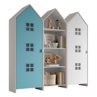 VIPACK Bijela/svijetlo plava otvorena dječja garderoba 173x171,5 cm CASAMI BRUGES 