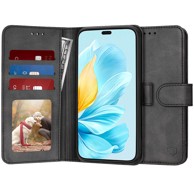 TECHSUIT Preklopna maska Diary Book za Honor 200 Lite, crna