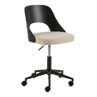 ACTONA Crna/bež uredska stolica Lucy