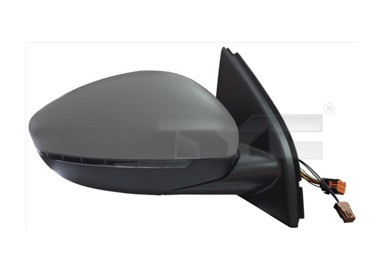 TYC Retrovizor Peugeot 308, lijevi, 13-, električni, grijani, žmigavac