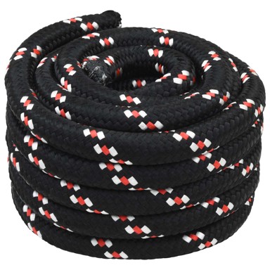 Konopac za čamce, 4 mm, 5 m, crni i crveni, PP