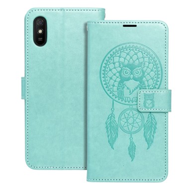 MEZZO Torbica Book Case za Xiaomi Redmi 9AT / Redmi 9A, dreamcatcher zelena