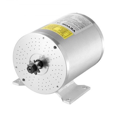 VEVOR Električni bezkoračni DC motor, komplet, 2000 W, 48 V, 4300 rpm, 134x107x112 mm
