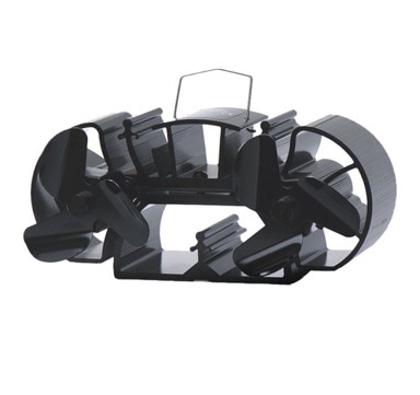 TURBO FAN Mini ventilator za kamin s poklopcem, 2 propelera, 3 lopatice