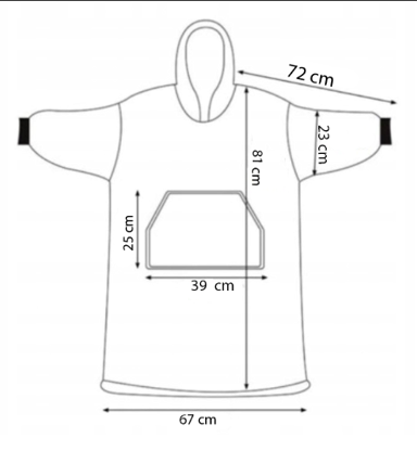 SPRINGOS Oversize trenirka s dekom
