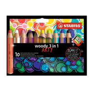 STABILO Drvena bojica Woody 3 in 1, višebojna, 10 kom