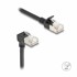 DELOCK Patch kabel SFTP CAT 6A, 2 m, crni, tanki, kutni