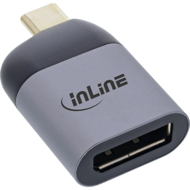 INLINE USB grafički adapter 8K Ultra HD, sivi