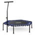 NEO-SPORT Fitness trampolin s ručkom 127 cm, šesterokutni, plavi