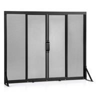 NORTHIX Zaštitna pregrada za kamin s kliznim vratima, metalna mreža, 96x79 cm