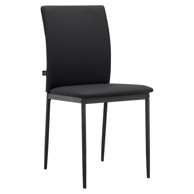 STØRAA Crne blagovaonske stolice u setu 2 kom od umjetne kože Pavia 