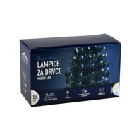 Božićne lampice 832 micro LED hladno bijela 2.6 + 5 m 8F za drvce