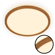 BRILO LED Plafonjera, 18W, 2400lm, 3000K, drvo