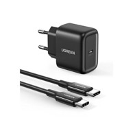 UGREEN Kućni punjač PD, crni, 25W, USB-C, 2m