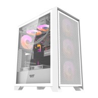 DARKFLASH Kućište DRX70 Mesh, bijelo, 4 RGB ventilatora