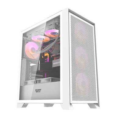 DARKFLASH Kućište DRX70 Mesh, bijelo, 4 RGB ventilatora