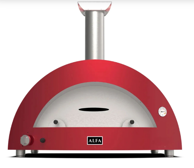 ALFA FORNI Pećnica za pizzu Moderno 5 Pizze Hybrid, crvena