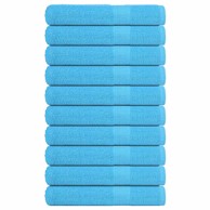 Ručnici 10 kom tirkizni 100 x 200 cm 360 gsm od 100 % pamuka