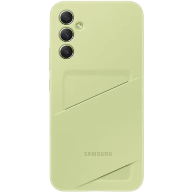 SAMSUNG Maskica za Galaxy A34, TPU, s pretincem za kartice, zelena 