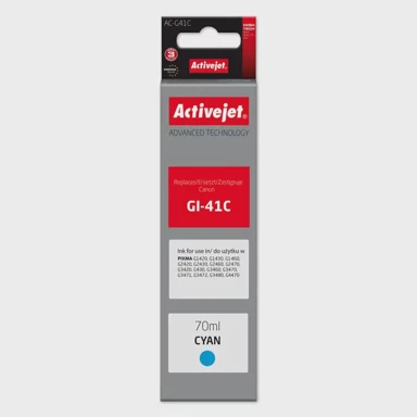 ACTIVEJET Tinta za Canon AC-G41C / zamjenska za Canon GI-41C 4543C001, 70 ml, cijan