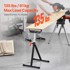 VEVOR Stalak za valjke podesive visine 430 x 495 x 697 mm sklopivi, set od 2 komada