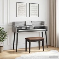 Studio radni stol, 152 x 40 x 19,5 cm, siva sonoma