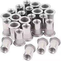 FALON-TECH cilindrične zakovne matice M3, raspon stezanja 0,5-2,0 mm, 50 kom.