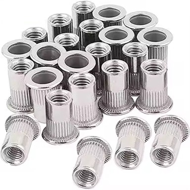 FALON-TECH cilindrične zakovne matice M3, raspon stezanja 0,5-2,0 mm, 50 kom.
