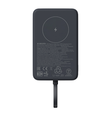 XIAOMI Powerbank, magnetski, 10000 mAh, 33 W, sivi