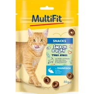 MULTIFIT Poslastica za mačke Snack & Play s tunom, 50 g
