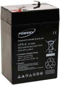 POWERY Olovo-gel baterija 6V 6Ah