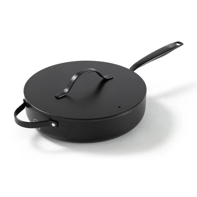 BE LIVING Tava za pirjanje Essential Black, 28 cm, s poklopcem