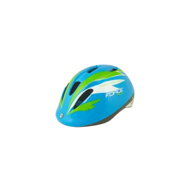 FORCE Dječja kaciga Fun Stripes S plavo zelena