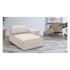 BOBOCHIC PARIS Krem modularna sjedeća garnitura od samta (s desnim kutom) Nihad modular, 125x148x88 cm