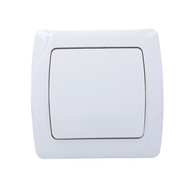 Prekidač podžbukni obična sklopka CARMEN C-001 bijeli