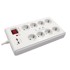 COMMEL Prenosiva utičnica 8-STR+2USB 3m s prenaponskom zaštitom
