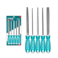 TOTAL Set čeličnih turpija One-Stop Tools 5-dijelni, srebrni
