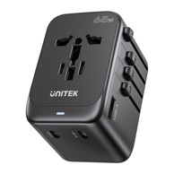 UNITEK Adapter za napajanje Universal P1122ABK01, crna