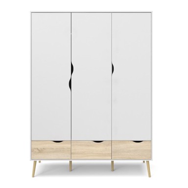 TVILUM Bijeli ormar Oslo, 147 x 200 cm