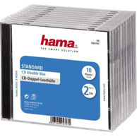 HAMA Double Jewel CD kutija Standard, 2 diska, 10 kom, prozirna