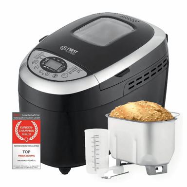 FIRST AUSTRIA Pekač kruha Prvi kruh, 12 programa, 850 W, 1250 g, crna