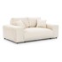 ROPEZ Krem sofa od samta 178 cm Justin, 178x108x79 cm