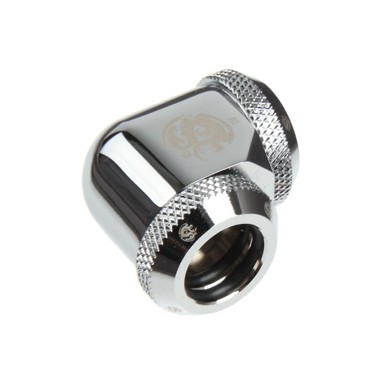 BITSPOWER Kutni adapter 90° Multi-Link, 12 mm AD na 12 mm AD, Hardtube, sjajno srebrna